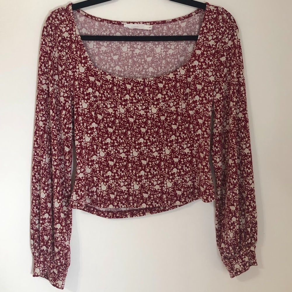 Naomi Square Neck Cropped Knit Top